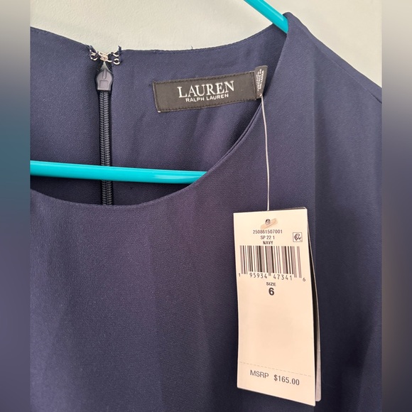 NWT Lauren Ralph Lauren Women's Double-Faced Fit-and-Flare Dress (size 6) - Picture 5 of 6